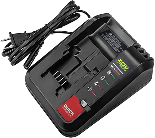 20V Lithium Battery Fast Charger Compatible with Black and Decker LBXR20 LBXR2020 LB2X4020 and Porter Cable 20V Lithium Battery PCC685L PCC680L PCC681L - WoodArtSupply