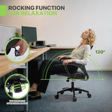Magshion Ergonomic Office Chair 10 Pack, Mid-Back Mesh Desk Chair, Adjustable Swivel Computer Chair with Lumbar Support & Breathable Backrest for Gaming, Work, Study, 300 Lbs Capacity, Black Magshion