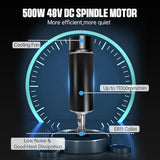 CNCTOPBAOS 4540 CNC Router Machine w/GRBL Offline Controller,500W Spindle 11000rpm,3 Axis Milling Engraving Wood Cutting Carving Engraver Machine For Metal Acrylic MDF Nylon Plastic 16.9x5.4x3.5inch CNCTOPBAOS