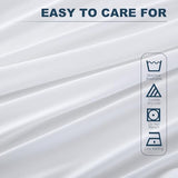 Lavisun Full Flat Sheet, 1 Pack White Full Bed Sheet Only - Brushed Microfiber Top Sheets for Hotel, Dorm, Ultra Soft & Breathable - Wrinkle-Free - Easy Care - Single Flat Sheet Lavisun