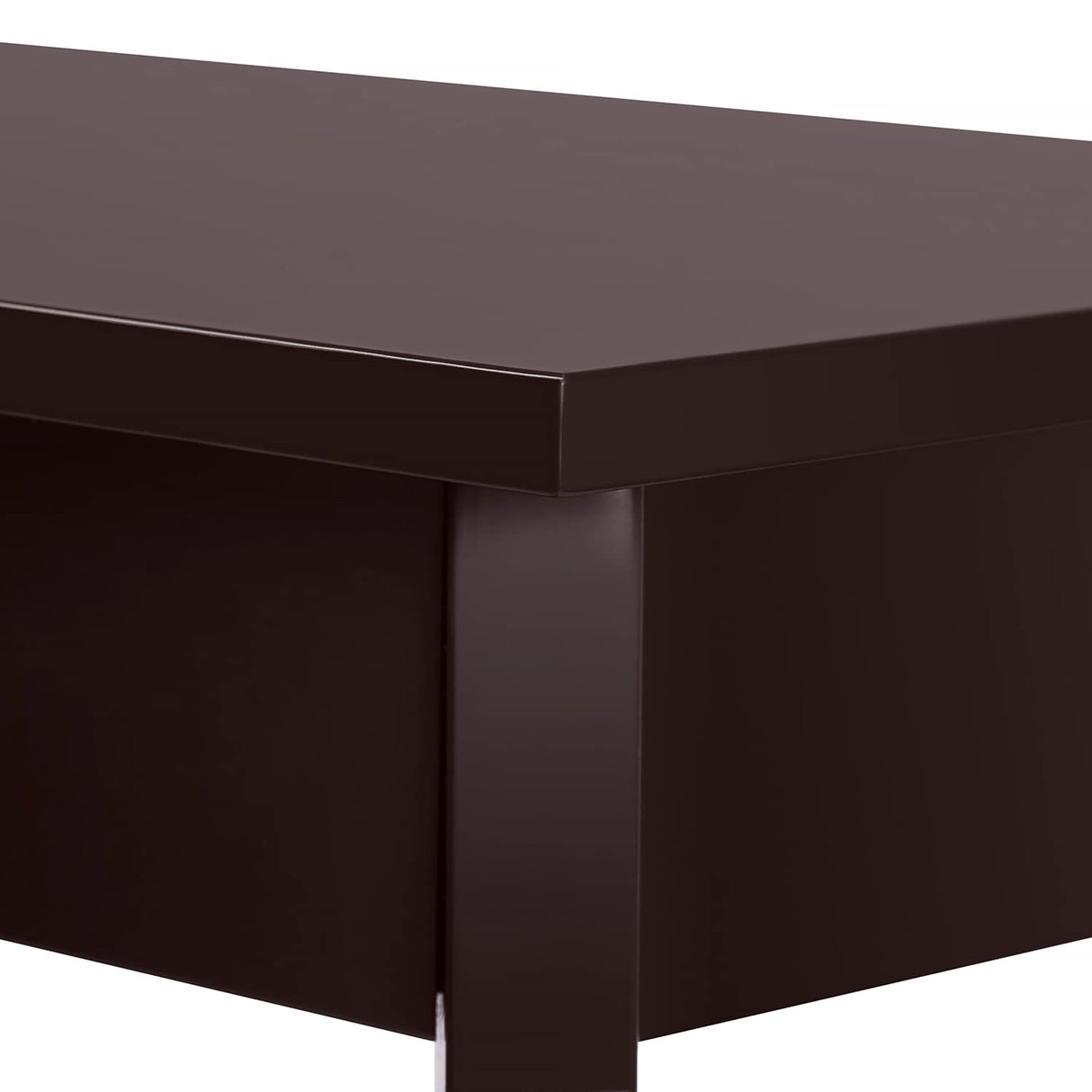 ChooChoo Narrow Console Table with Drawer, Chic Accent Sofa Entryway Table with Shelves for Entryway, Living Room, Hallway, Espresso ChooChoo