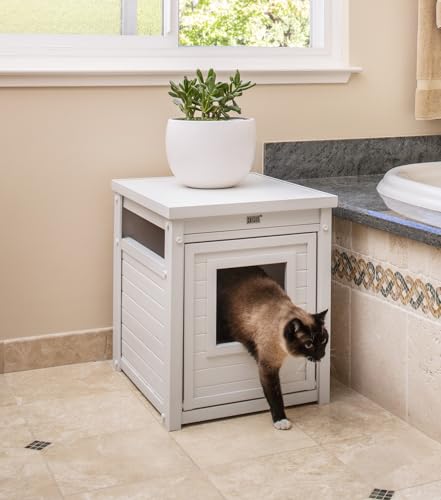 New Age Pet® ECOFLEX® Litter Loo® Litter Box Cover and End Table - WoodArtSupply