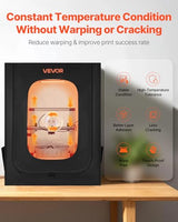 VEVOR 3D Printer Enclosure, Dustproof Waterproof Large Oxford Cloth 3D Printer Tent, Constant Temperature Protective Case with LED Lighting, Compatible with Creality/ELEGOO/Anycubic Popular Models VEVOR