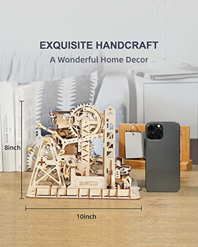 ROKR 3D Wooden Puzzle-Mechanical Model-Wooden Craft Kit-DIY Assembly Toy-Mechanical Gears Set-Brain Teaser Games-Best Gifts for Adults & Teens Age 14+(LG504-Fortress) ROKR