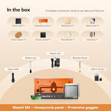 BlazeX M3 Laser Engraver Machine 5000mW, 0.01 mm High Accuracy Laser Cutter and Engraver Machine for Beginners, with Honeycomb Goggles Enclosure Engraving Materials Toolkit, Class 1 Laser BlazeX