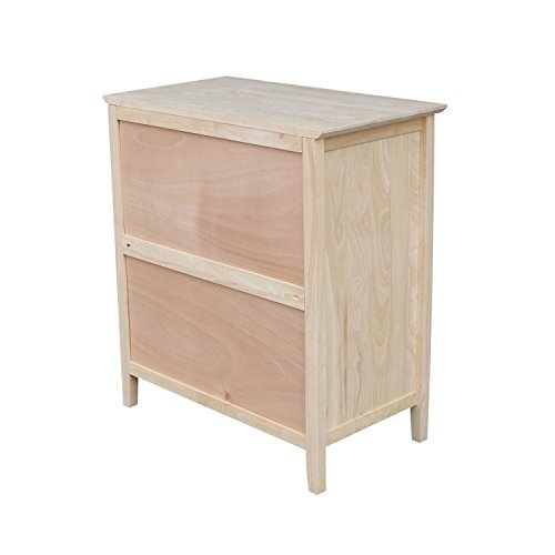 International Concepts Dresser with 3 Drawers, Unfinished IC International Concepts