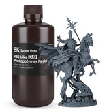 ELEGOO Upgraded ABS-Like 3D Printer 8k Resin 3.0, 405nm UV-Curing LCD Resin High Precision Fast Curing Non-Brittle Photopolymer Resin for LCD Printing Space Grey 1KG ELEGOO