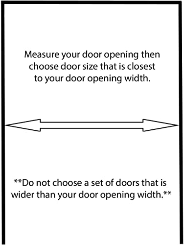 Swinging Cafe Doors Louvered Door Swing - Premade Interior Door with 1-1/8" Thick Solid Pine Wood, Pre-Sanded Wooden Saloon Doors, Stylish Western Swinging Doors, Brass Hardware (30" x 42") Swinging Café Doors