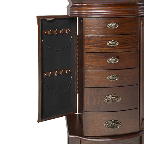 Powell Italian Influenced Transitional Espresso Jewelry Armoire,Brown Powell Furniture