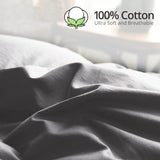 Topllen Down Feather Comforter Queen Size, All Season Duvet Insert, 100% Cotton Shell, Soft and Breathable Bedding with 8 Corner Tabs (90 x 90, Grey) Topllen