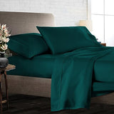 Egyptian Cotton Sheets Super Single (48" x 84") Size Sheet Set, 4 Piece Bed Sheets, Bedding Sheets & Pillowcases, Super Single Size, Fits 6-9" Deep Pocket Sheets, 400-TC Cotton Sheets, Teal Quality Linen