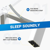 Avenco Metal Platform Bed Frame Twin Size 12 Inch – Noise Free Quiet Design, Heavy Duty Steel Support, Under Bed Storage, Easy Assembly, No Box Spring Needed Avenco