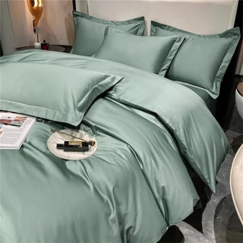 Luxury Bedding Set Cotton Duvet Cover Pillowcase Bed Linen Soft Bed Sheet Sets Luxury Silky Satin Bedding Set 13 Single Size 4pcs Suwequest
