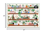 Galison Plant Shelfie 1000 Piece Puzzle from Galison - Featuring Beautiful Illustrations of Houseplants, Books and Knickknacks, 27" x 20", Fun & Challenging, for The Botanical Lover in Your Life Galison