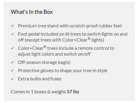 Balsam Hill | 6.5ft Prelit String Lights Clear LED Classic Blue Spruce Artificial Christmas Tree | PVC Needle Foliage | Easy Storage with Storage Bag | Suitable for Indoor Holiday Display Balsam Hill