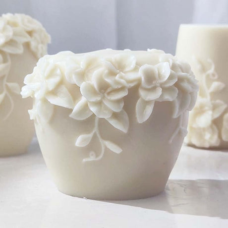 Bottle Cylinder Resin Mold - Resin Casting Silicone Molds for Home Decor & Candle Making Wave Spiral Mold ESEENS