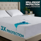 Utopia Bedding Waterproof Mattress Protector Top and Both Sides, King Size, Soft and Breathable Dual Sided Terry Mattress Cover, Fitted Style with Stretchable Elastic Pockets Utopia Bedding