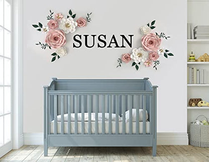 Custom Wood Name Sign, Nursery Decor, Wood Letter, Baby Name Sign（15"-58"）, Wall Art For Girl or Boy Room, Family Name Signs, Choice of Size & Fonts - WoodArtSupply