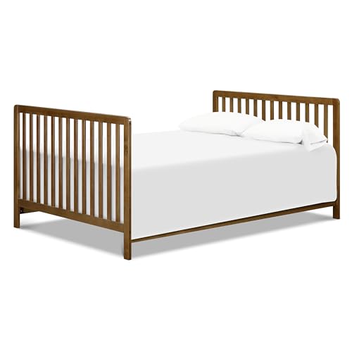 Carter's by Davinci Colby 4-in-1 Low-Profile Convertible Crib in Walnut, Greenguard Gold Certified