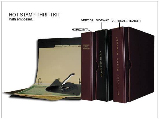 New! Corpkit Customized Hotstamp Thriftkit Corporate Kit with Printed Minutes & Bylaws/Operating Agreement, Binder, Slipcase, Corporate Seal, Certificates (Black, LLC) Corpkit Legal Supplies