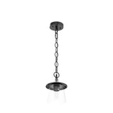 LOG BARN Outdoor Pendant Lights, Porch Fixture in Painted Black Metal with Clear Bubbled Glass Globe, Hanging Lantern Lamp for Gazebo, Entry, Yard LOG BARN