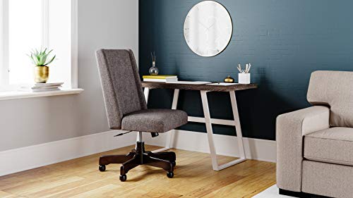 Signature Design by Ashley Dorrinson Modern Farmhouse 47" Home Office Writing Desk, Gray & White - WoodArtSupply