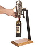 Franmara 4085SET Le Grape Brass-Plated Counter Mount Wine Bottle Opener with Table Stand TableTop King
