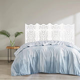 Room Divider Wood Screen Panel – Antique White, 4-Panel Folding 64"x48", Hand-Carved, Reversible Privacy Partition, Decorative & Functional Portable Room Divider for Home or Office The Wooden Town