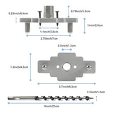 Floating Shelf Bracket Dowel Jig Kit with 1/2" x 9" Drill Bit, Self Centering Straight Hole Drill Guide for Installing Floating Shelf Hidden Bracket 1/2" X 6", 1/2" X 8" MaxxGeek