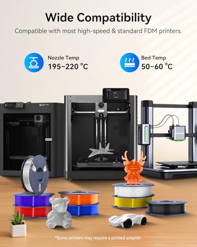 JAYO PLA+ Filament Bundle 1.75mm, 3D Printer Filament Bundle Multicolor, Individually Vacuum Packed, 250g Spool, 8 Pack, 2KG in Total, Black+White+Transparent+Clear(Blue+Red+Orange+Yellow+Purple) JAYO