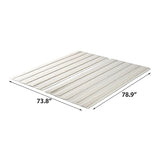 ZINUS Compack Fabric Covered Wood Slats, Bunkie Board, Box Spring Replacement, Natural, King Zinus