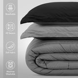 Utopia Bedding Black/Grey Kids Comforter Set with 2 Pillow Shams, 3 Piece Soft Microfiber Twin Bed Comforter with Pillow Shams, Printed Kids Bedding for Boys and Girls, Breathable, Easy Care Utopia Bedding