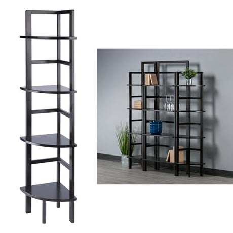 Winsome Wood Aiden Corner Baker's Rack - Coffee Winsome