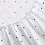 Poppy & Fritz - Full Sheets, Cotton Percale Bedding Set, Crisp & Cool, Ideal Bedding Set (Bumble Bees, Full) Poppy & Fritz