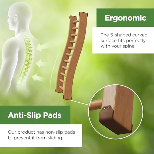 Northwood Sauna - Sauna Backrest - Handmade from Canadian Red Cedar Wood - Comfortable S-Shape with Anti-Slip Pads Northwood Sauna