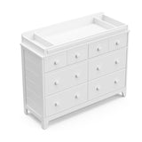 Storkcraft Moss 6 Drawer Dresser (White) – GREENGUARD Gold Certified Nursery Dresser, Safety-Focused Interlocking Drawer System, Chest of Drawers for Bedroom, Wood Craftsmanship Storkcraft