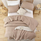 YIRDDEO Twin Comforter Set - Comforter Twin Size Bed with Ball Pom Fringe, Soft Bedding Set for All Seasons - 2 Pieces, 1 Comforter (66"x90") & 1 Pillow Sham(20"x26"), Taupe YIRDDEO