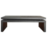 Modern Coffee Table, Black Wooden Coffee Table, Rectangle Cocktail Tea Table for Living Room, 47.6" L* 23.6" W * 16.3" H JIJIWANG