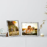 HORLIMER 8x10 Picture Frame Set of 15, Distressed White Picture Frames Display 8 by 10 Photo for Wall or Tabletop HORLIMER