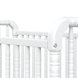 DaVinci Jenny Lind 3-in-1 Convertible Crib in White, Removable Wheels, Greenguard Gold (Mattress Not Included) DaVinci