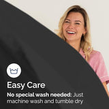 Cal King Fitted Bed Sheet - Bottom Single Fitted Sheet Only - Ultra-Soft Hotel Luxury Bedding w/ 8-16 Inch Deep Pockets - Breathable, Cooling & Wrinkle Free - Easy-Fit, Fade & Shrink Resistant - Black CGK Unlimited