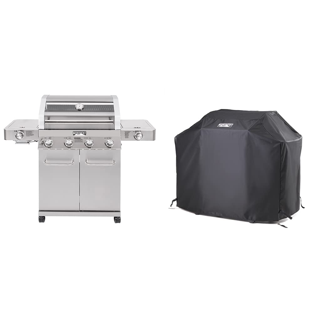 Monument Grills 35633 Propane Grill with Grill Cover Bundle (2 Items) Monument Grills