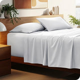 Bare Home Queen Sheet Set - 22" Deep Pockets - Luxury 1800 Ultra-Soft Microfiber Queen Bed Sheets - Double Brushed - Easy Fit - 4 Piece Set - Bedding Sheets & Pillowcases (Queen, White) Bare Home