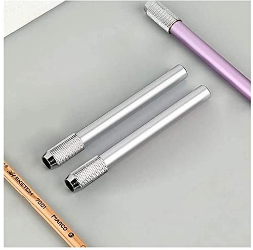 U-M Pencil Extenders Dual Head Pencil Extender for Artists Adjustable Metal Handle Pen Holder Lengthener for School Office 1 pcs Professional U-M