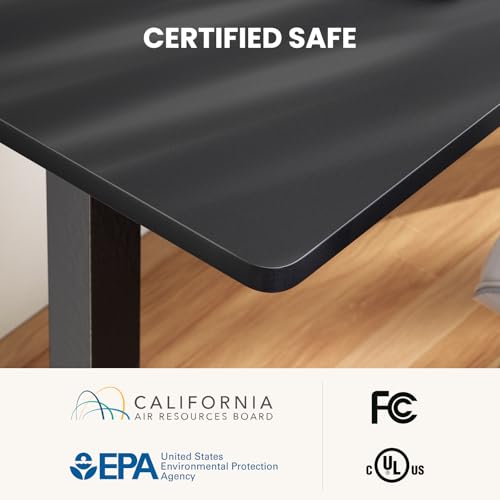 ErGear L Shaped Standing Desk, 75" x 63" Electric Adjustable Height Sit Stand Desk, Ergonomic Large Computer Table, Left & Right Interchangeable Installation, Suitable for Home Office Use, Black ErGear