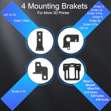 Geeetech Upgrade BL- Touch V3.2 Auto Bed Leveling Sensor with 4 Brackets for All Ender 3 Series, Ender 5, Ender 5 Pro, Ender 5s, CR10, CR10 V3 Printer. BL - Touch Kit for 8 or 32 Bit Motherboard Geeetech