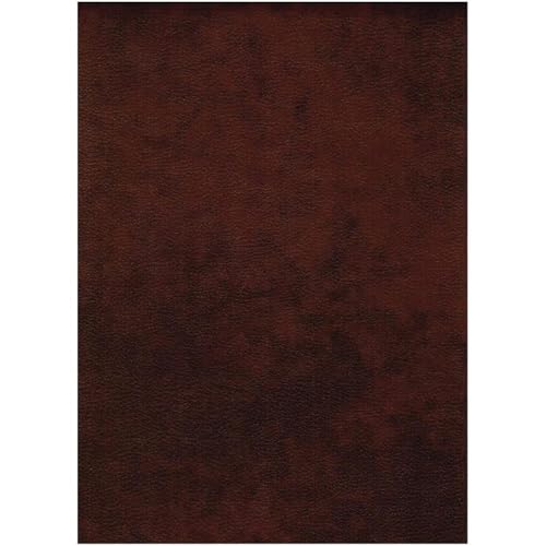 Pemberly Row 75" Traditional Full-Size Faux Leather Futon Mattress with Hinged Innerspring, Foam Construction, in Saddle Brown Finish, Frame Not Included Pemberly Row