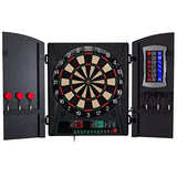 Arachnid Cricket Maxx 1.0 Electronic Dartboard Cabinet Set,Black Arachnid