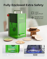 xTool F1 Lite Laser Engraver, 4000mm/s Lightning Speed Portable Laser Engraving Machine, Ultra HD Engraver for Wood, Leather, Acrylic, Glass, and More xTool