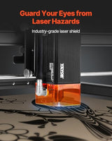 VEVOR 10W Output, Laser Engraving Cutter Machine, 14.9 x 15.7 in/38 x 40 cm Working Area, 10000 mm/min Movement Speed, Compressed Spot with Eye Protection, for Wood, Certain Metal, Black VEVOR